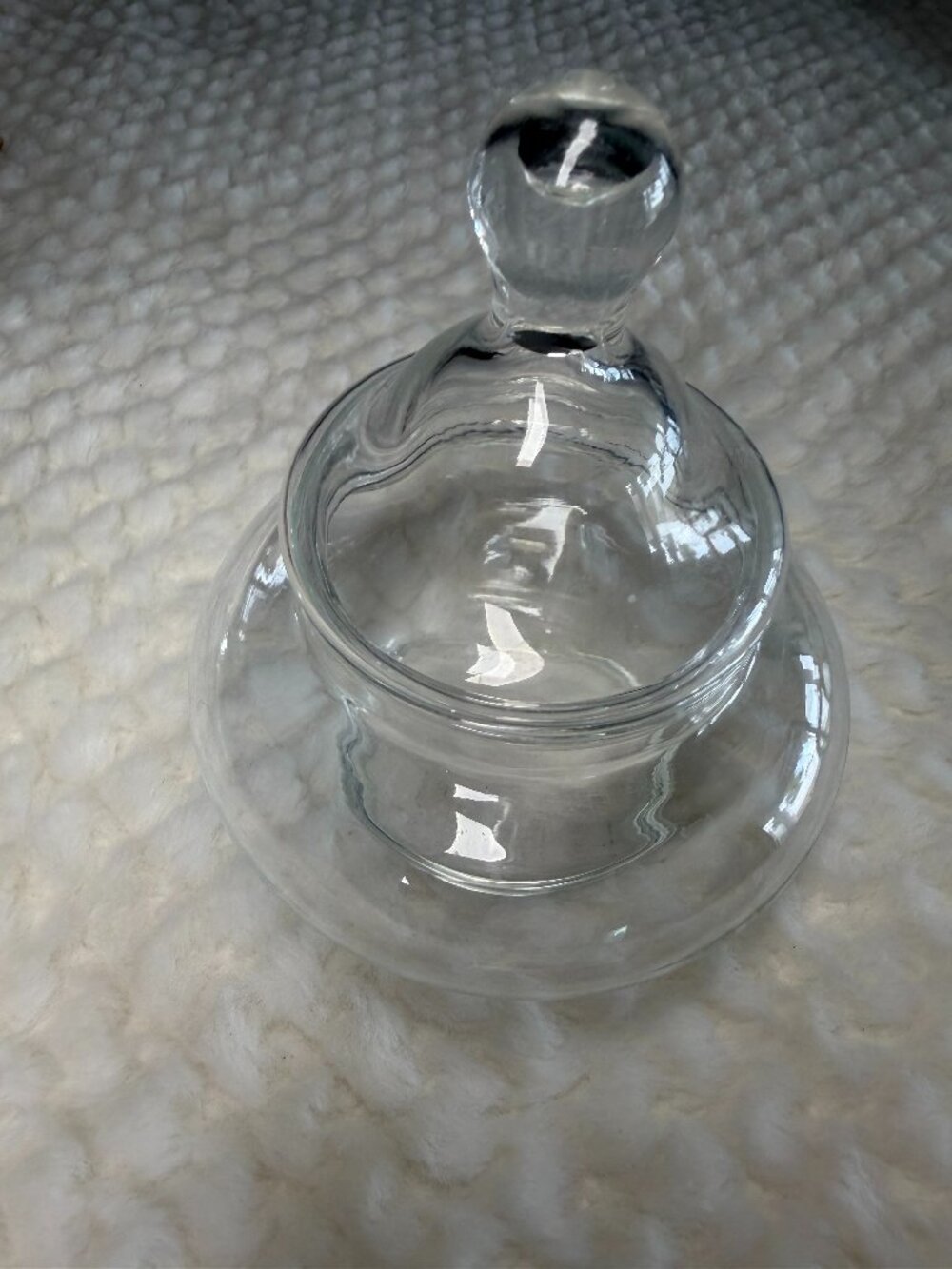 Glass Candy/Cotton Ball/Q-Tipp Holder Decorative Jar